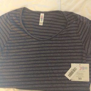 LuLaRoe Classic T - New W/Tag -XS - Purple Stripes
